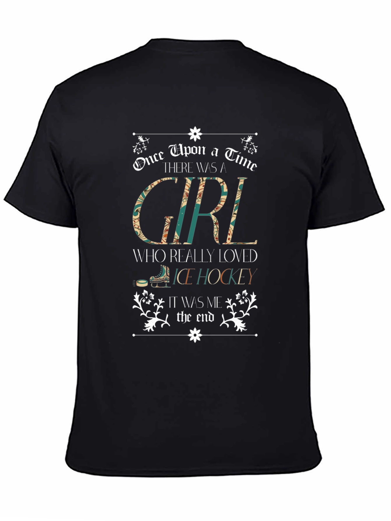 Girl Who Loves Ice Hockey T-Shirt
