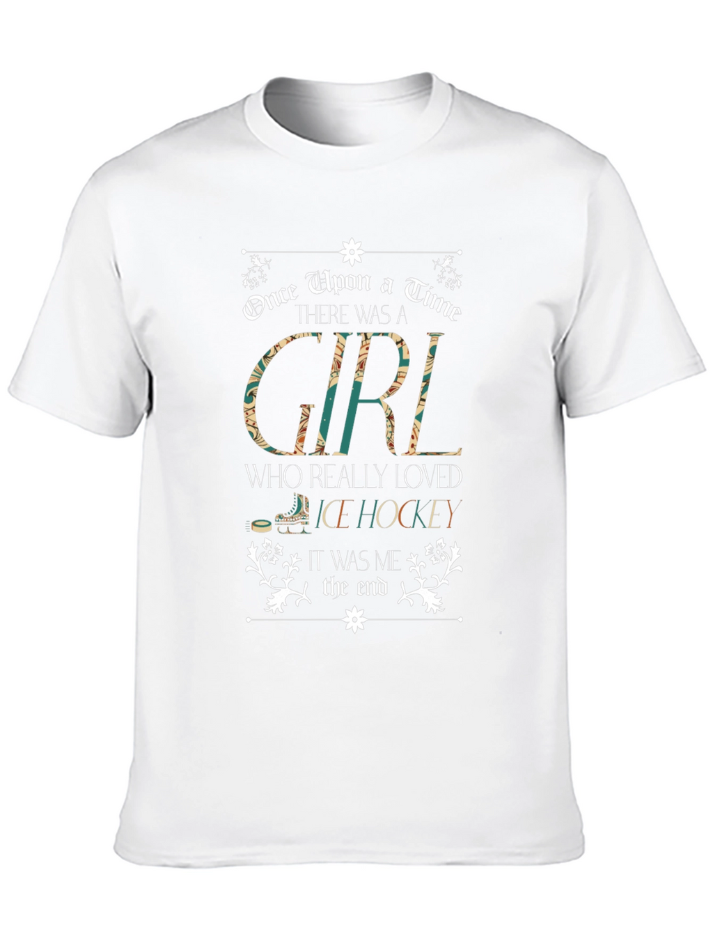 Girl Who Loves Ice Hockey T-Shirt