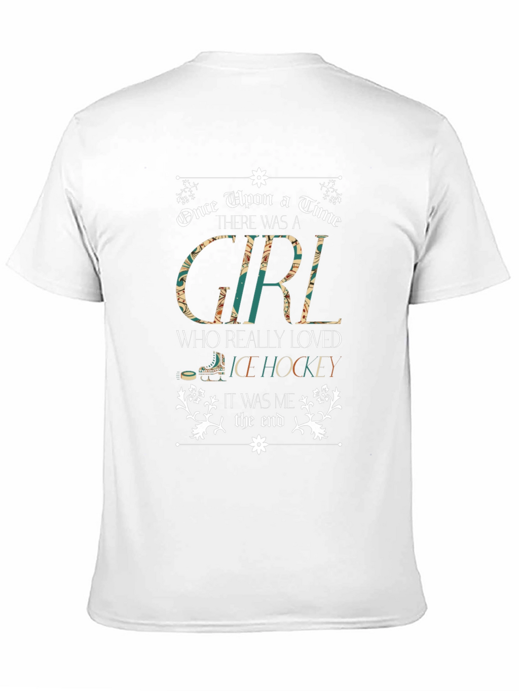 Girl Who Loves Ice Hockey T-Shirt