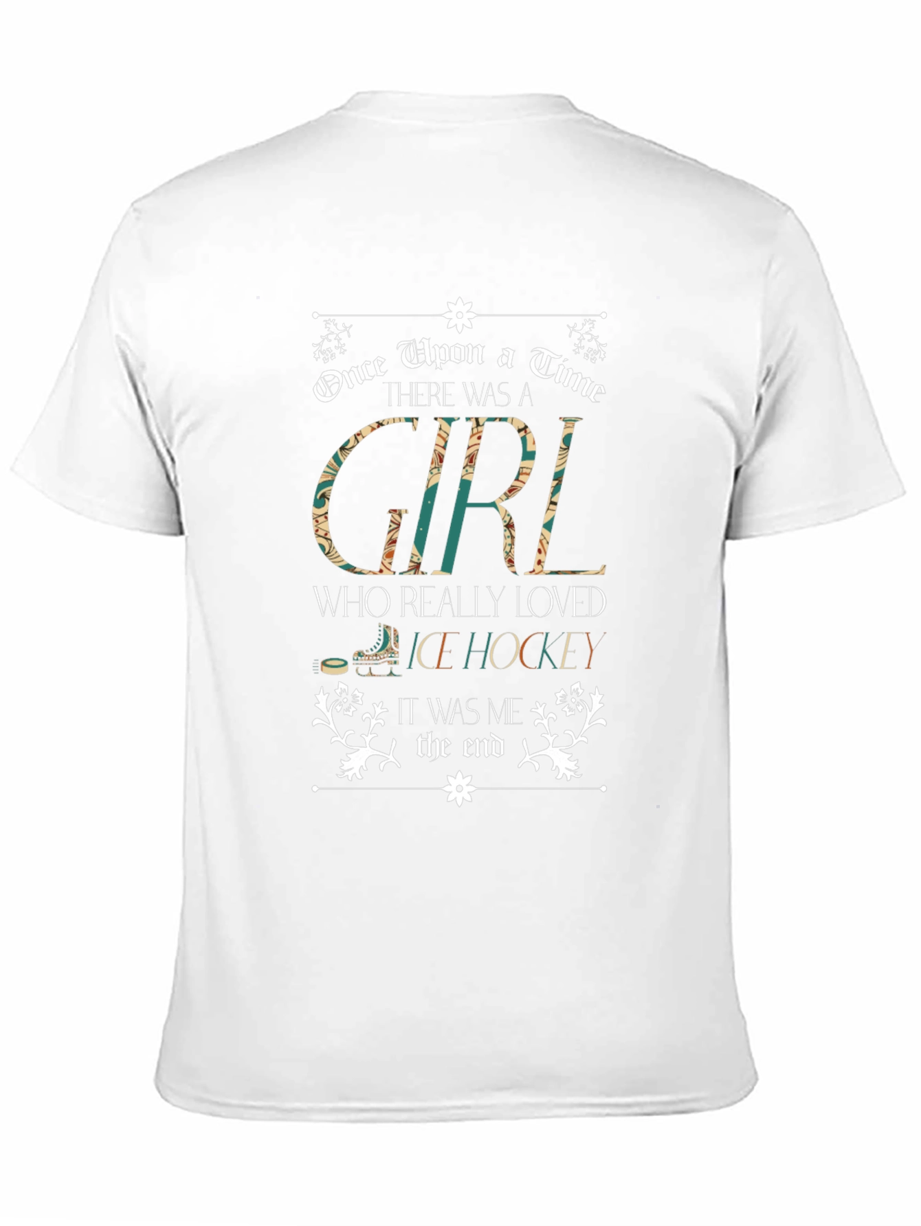 Girl Who Loves Ice Hockey T-Shirt