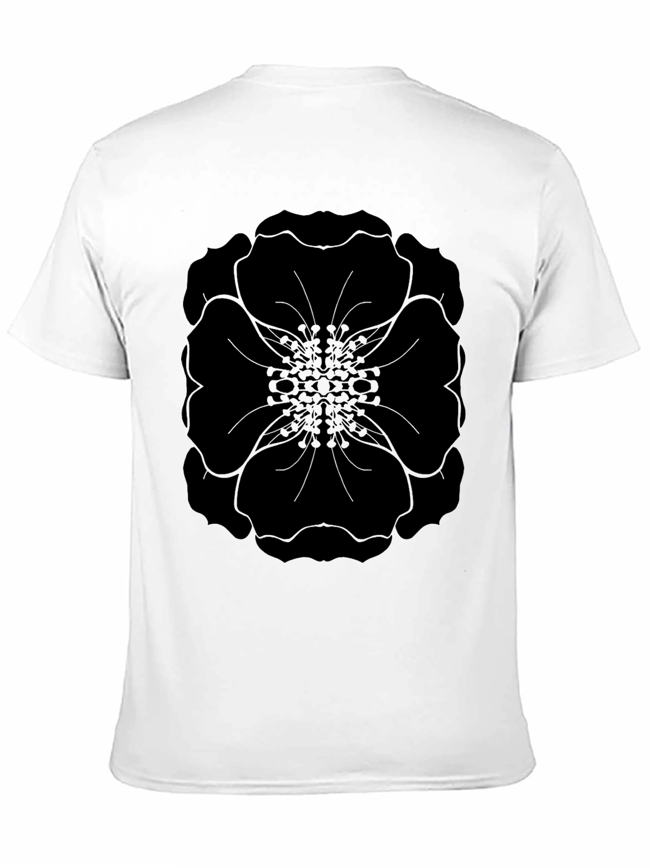 Black Floral Graphic Tee - Modern Style
