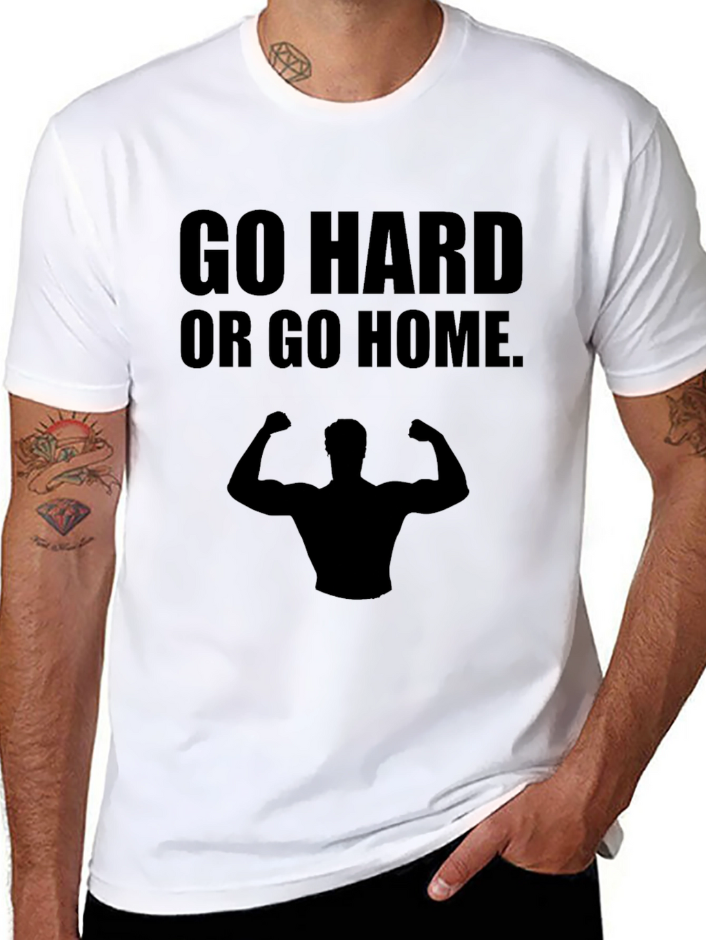 Go Hard or Go Home Black T-Shirt