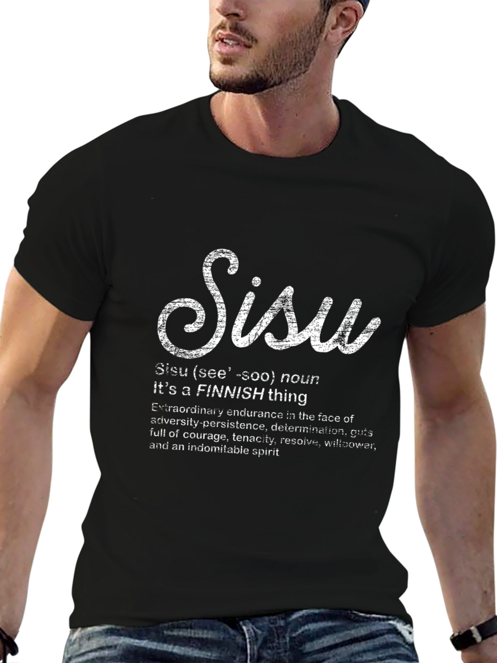 Sisu Finnish Thing T-Shirt - Courage Tenacity Resolve