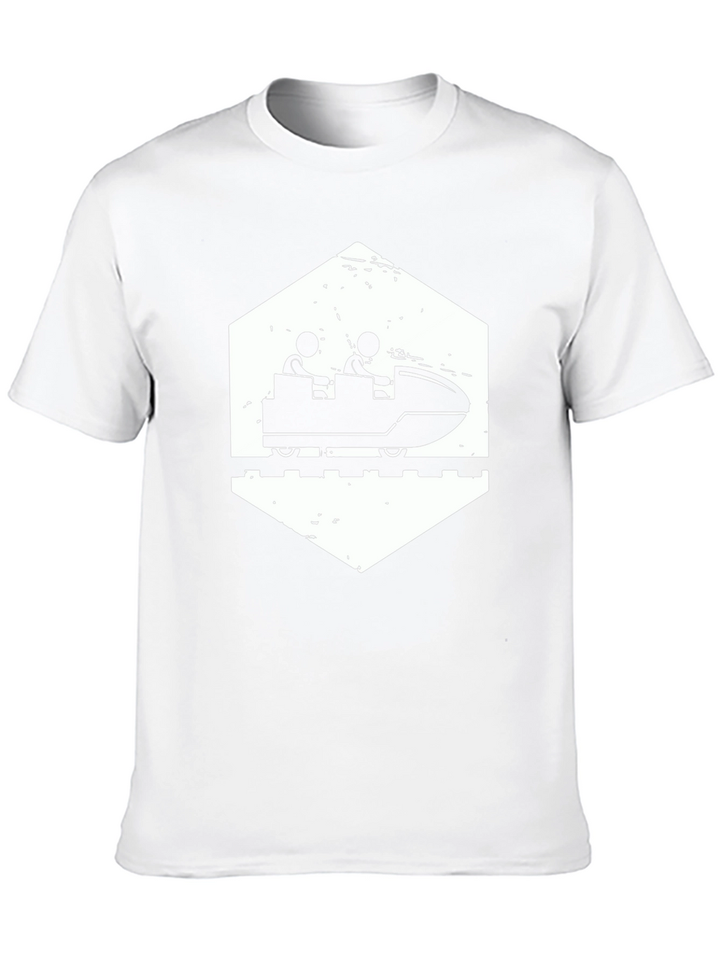 Roller Coaster Graphic Tee - Black Cotton Comfort
