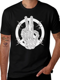 Peace Sign Skeleton Hand T-Shirt