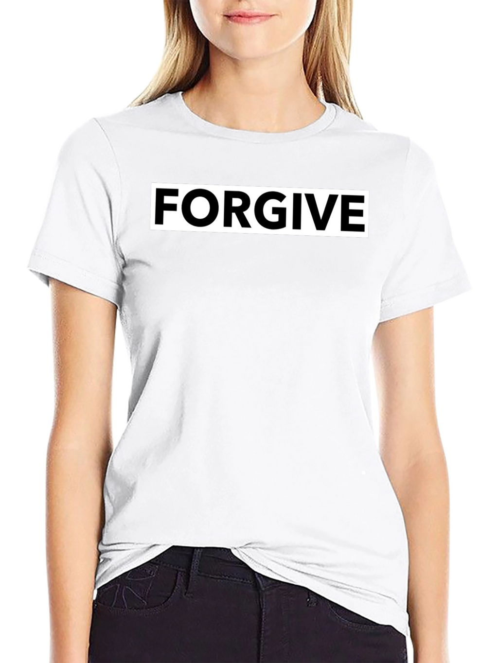 Forgive Black Graphic T-Shirt