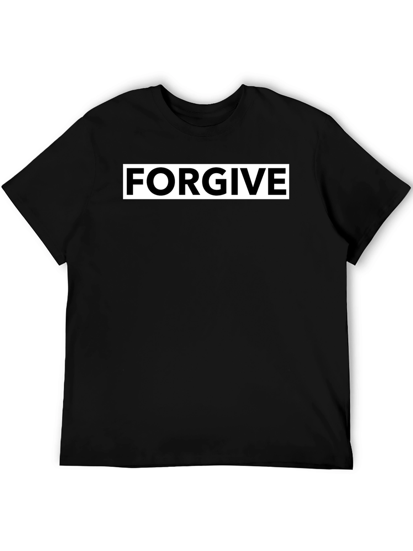 Forgive Black Graphic T-Shirt