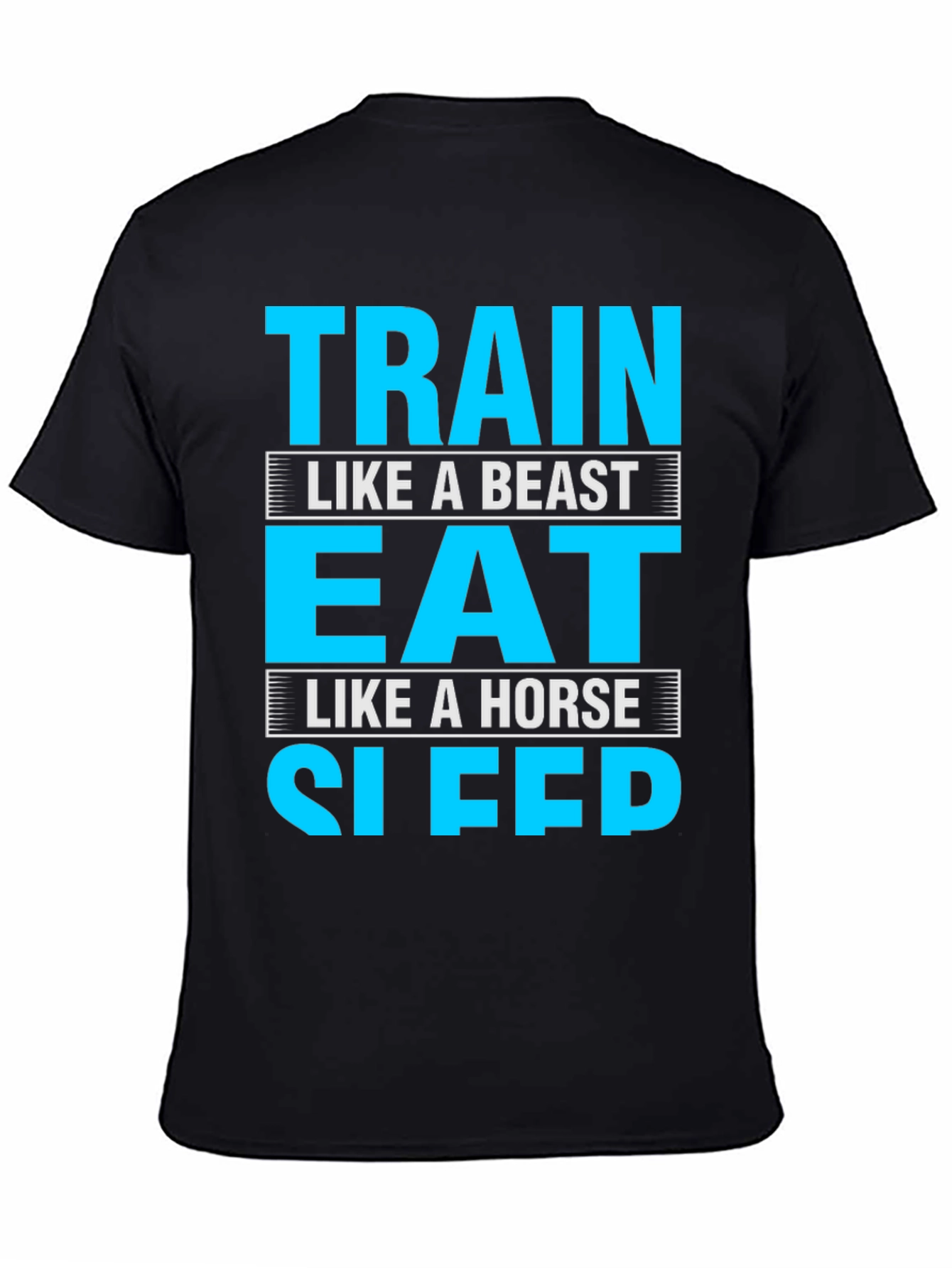 Train Eat Sleep Funny Gym Fitness T-Shirt