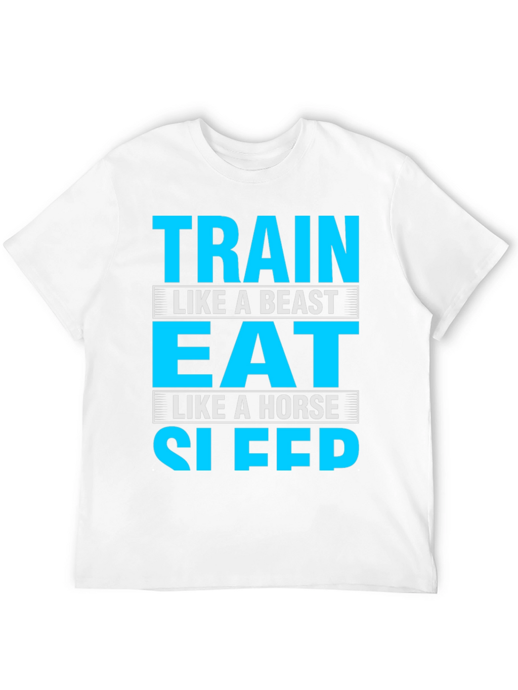 Train Eat Sleep Funny Gym Fitness T-Shirt