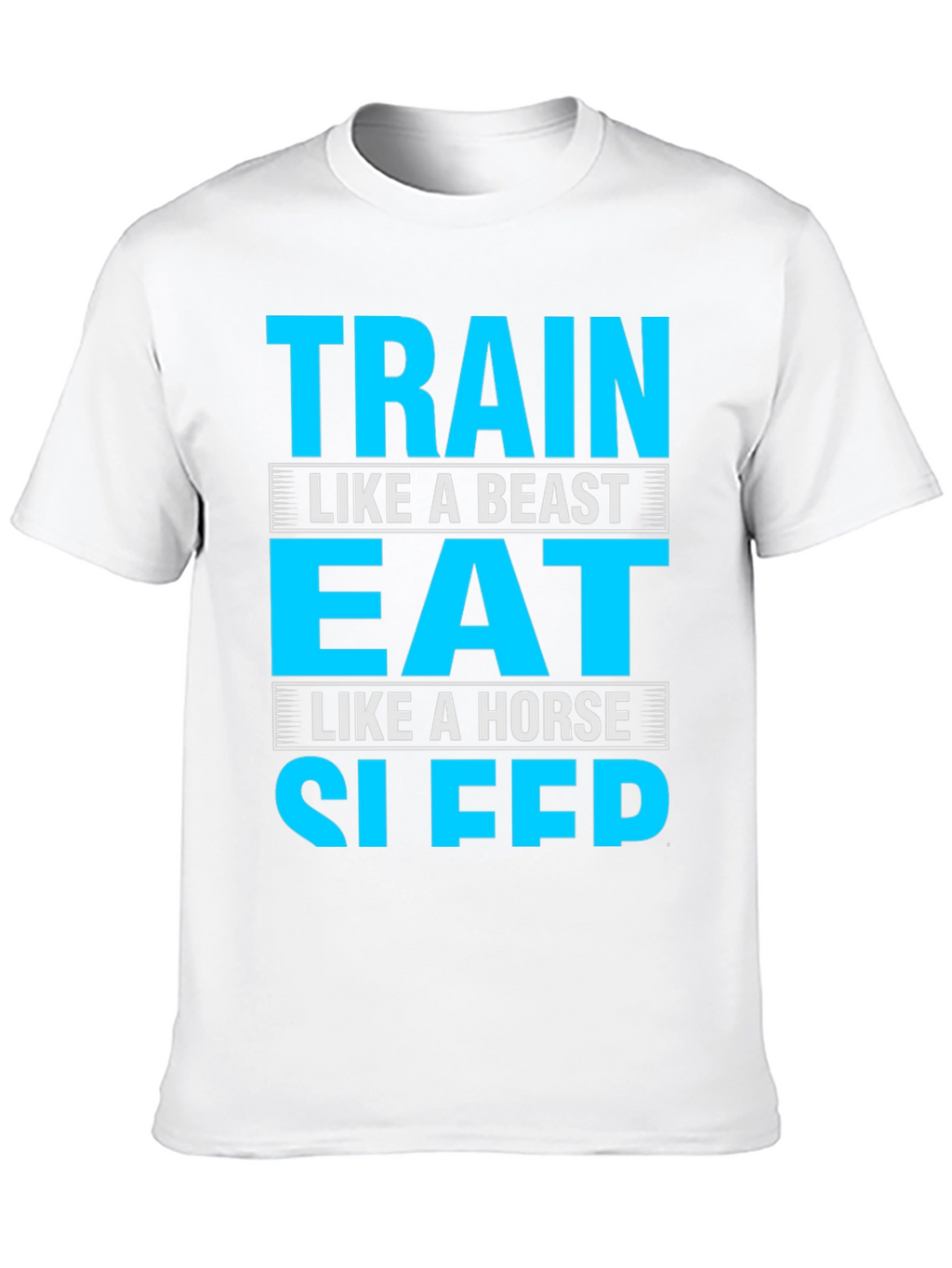 Train Eat Sleep Funny Gym Fitness T-Shirt