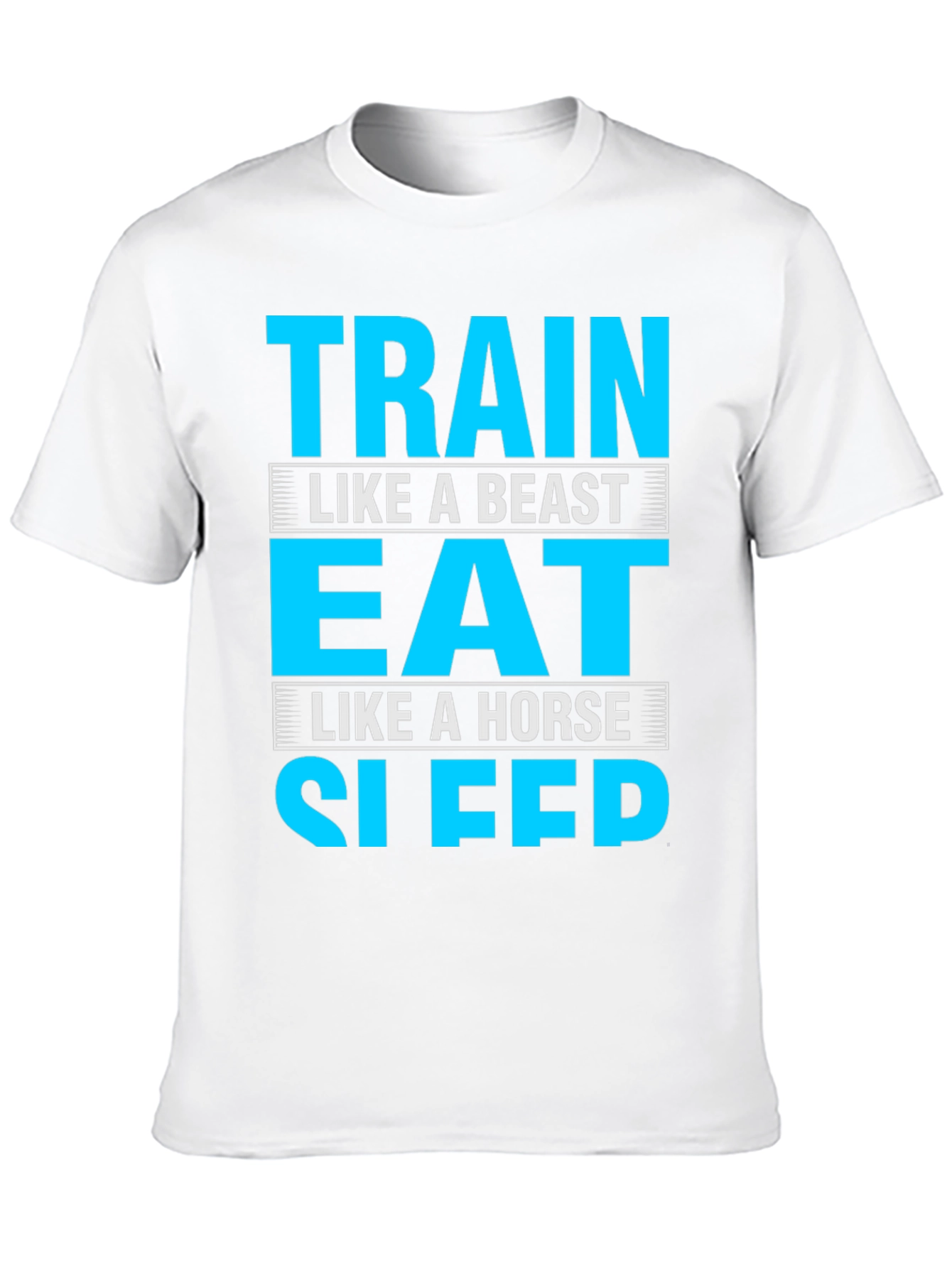 Train Eat Sleep Funny Gym Fitness T-Shirt