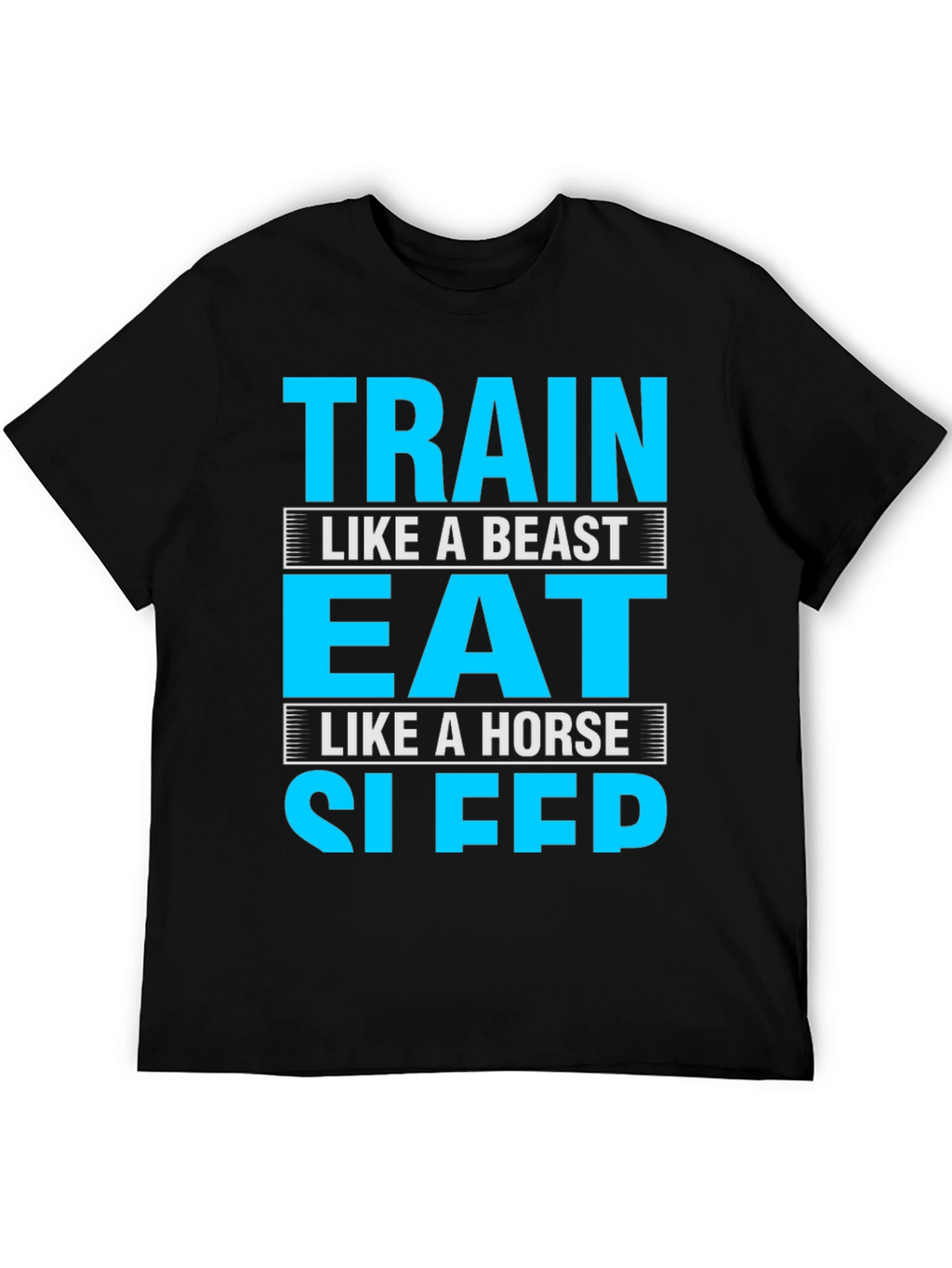 Train Eat Sleep Funny Gym Fitness T-Shirt