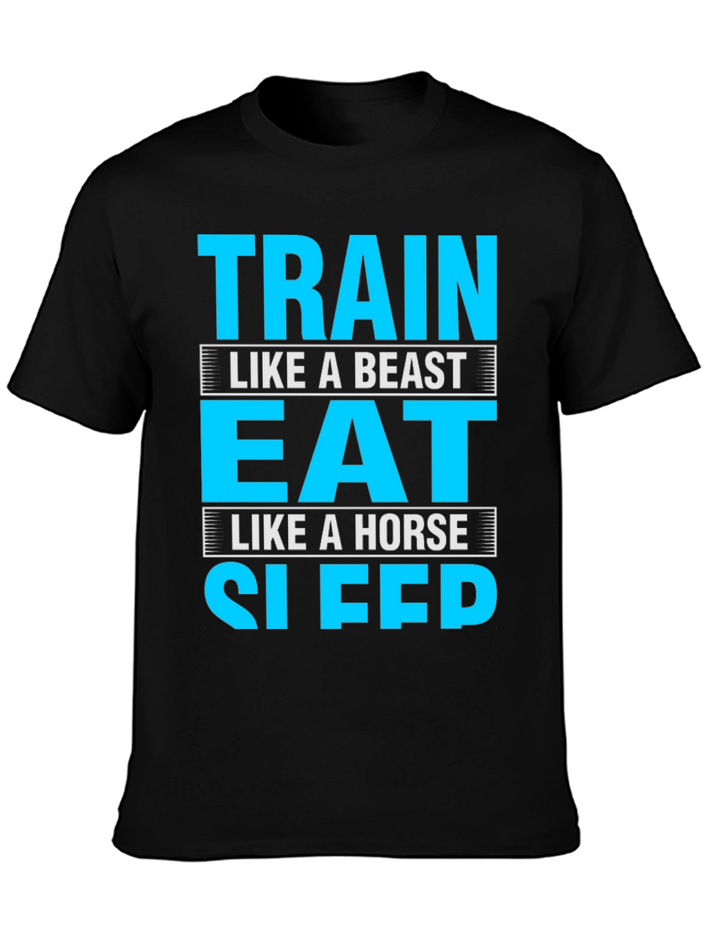Train Eat Sleep Funny Gym Fitness T-Shirt