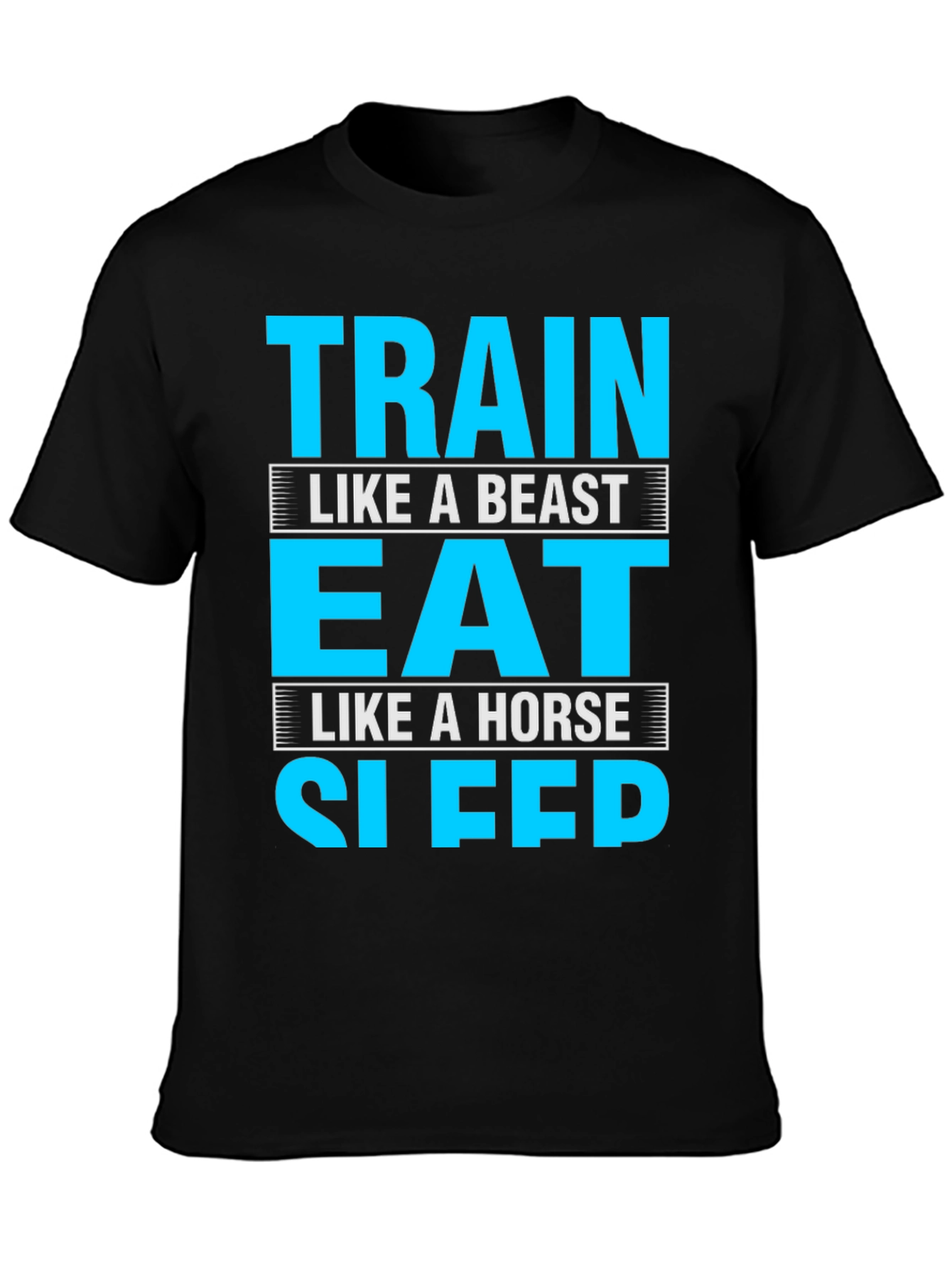 Train Eat Sleep Funny Gym Fitness T-Shirt