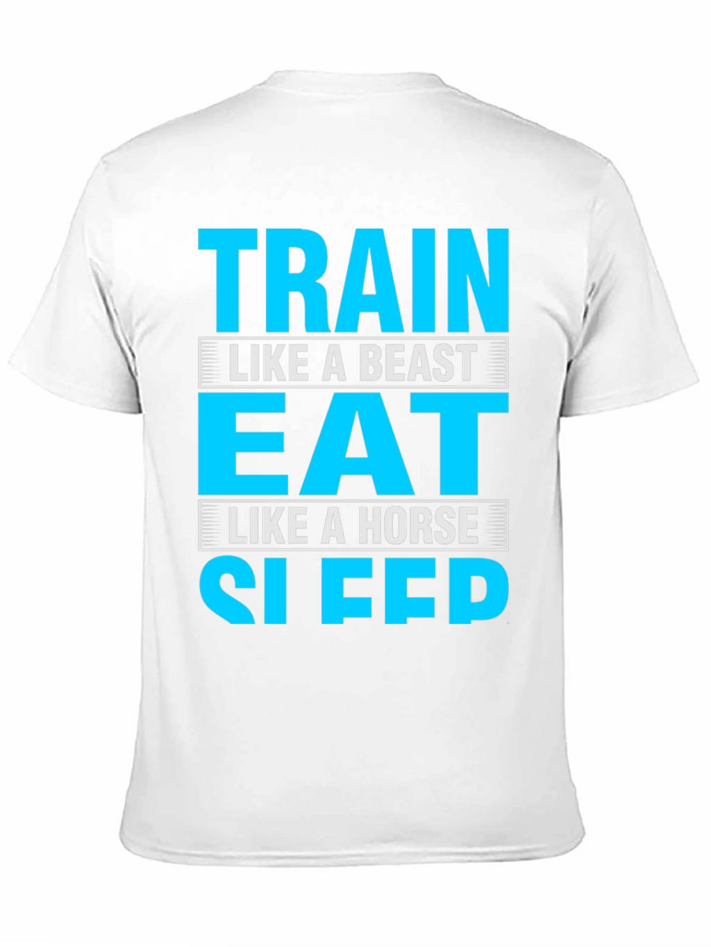 Train Eat Sleep Funny Gym Fitness T-Shirt
