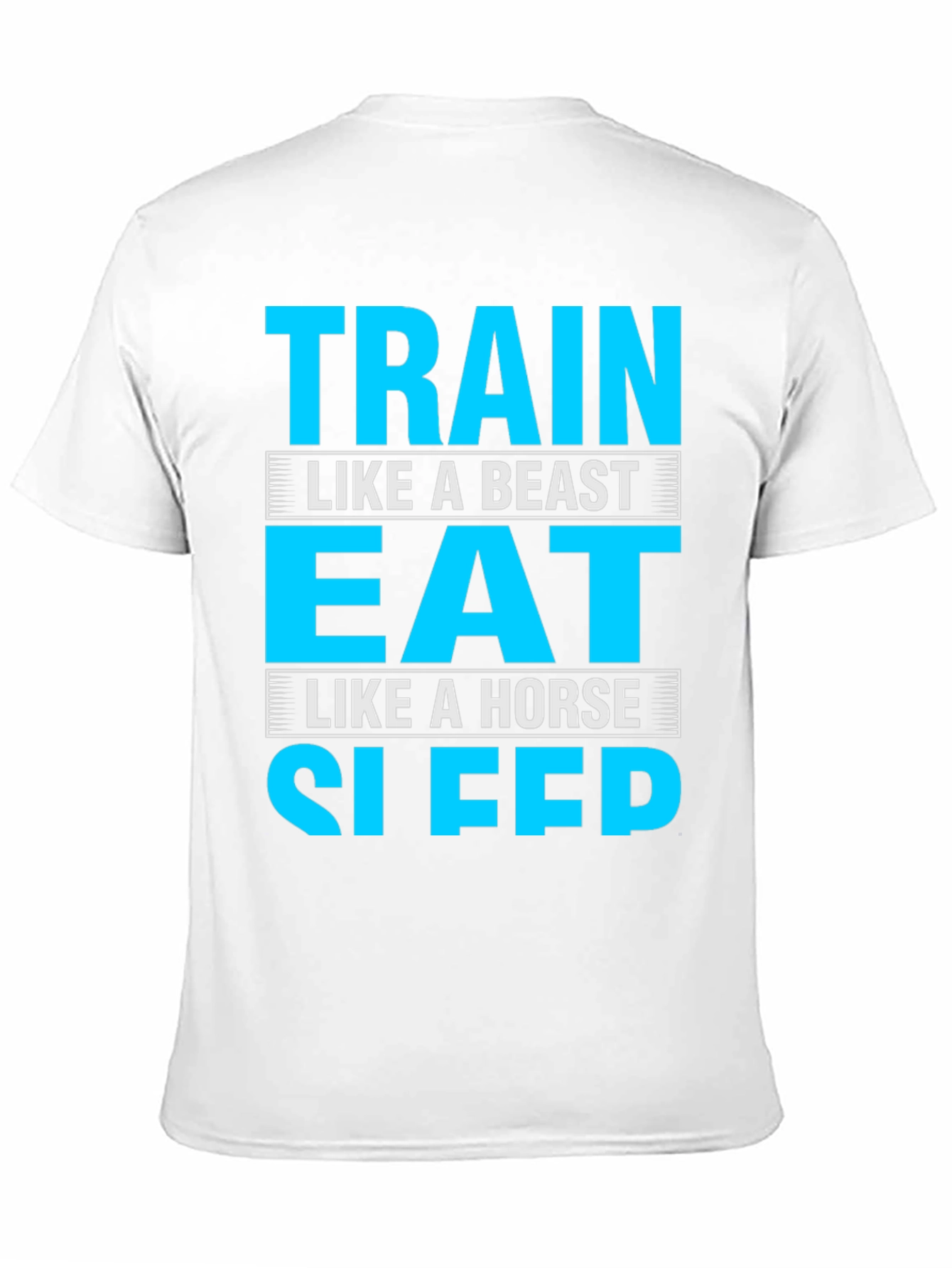 Train Eat Sleep Funny Gym Fitness T-Shirt