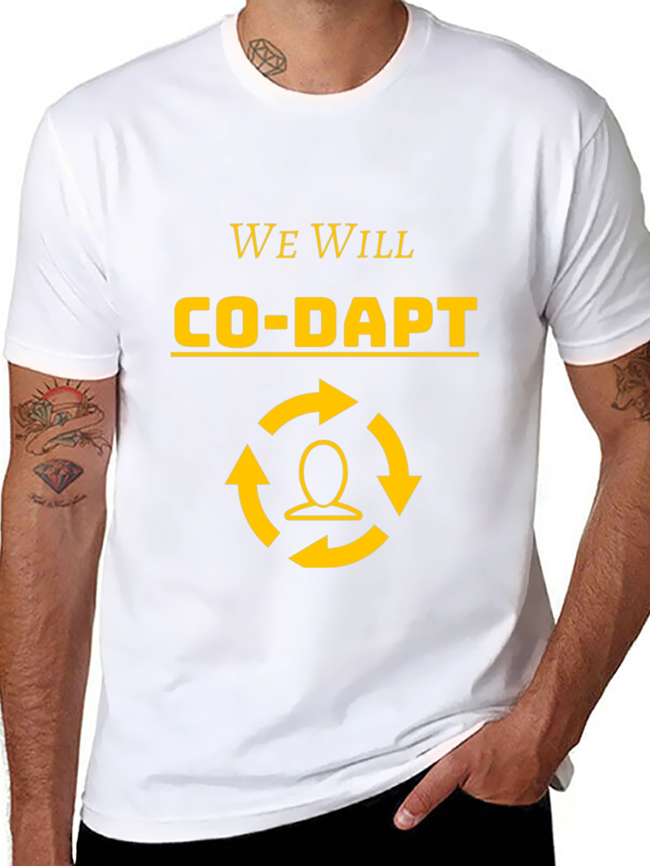 Co-Adapt Black Graphic T-Shirt