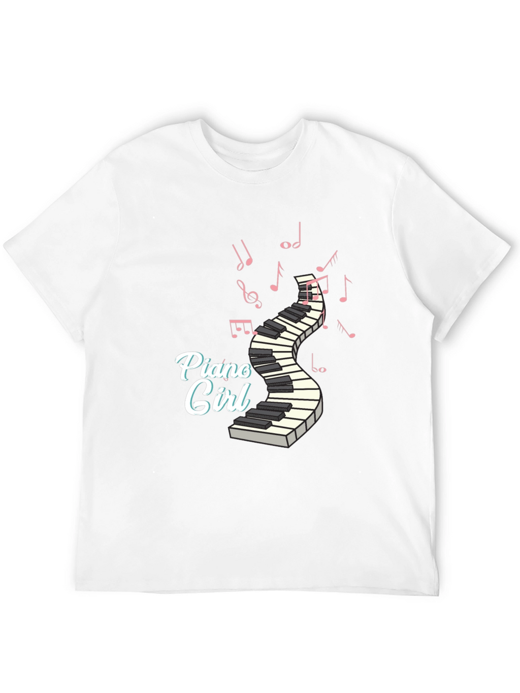 Piano Girl T-Shirt - Music Lover Tee