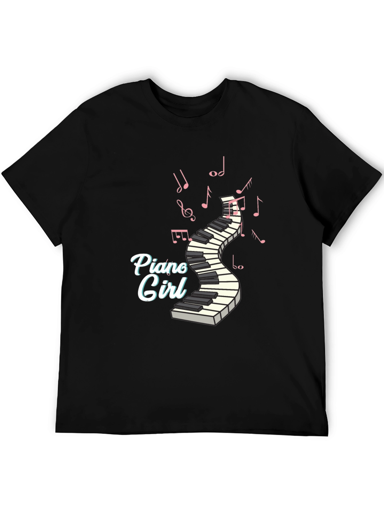 Piano Girl T-Shirt - Music Lover Tee