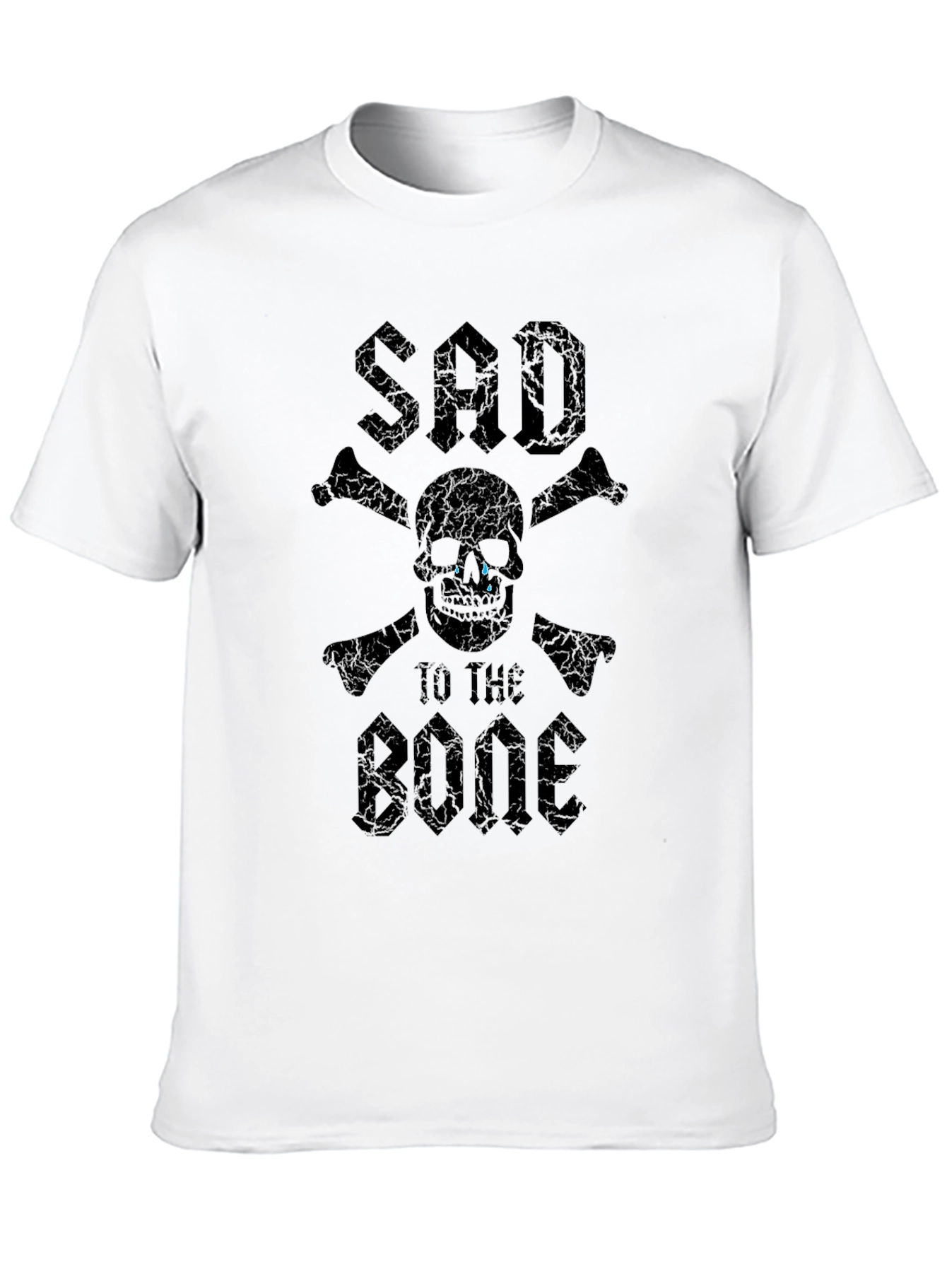 Sad To The Bone T-Shirt - Skull & Crossbones