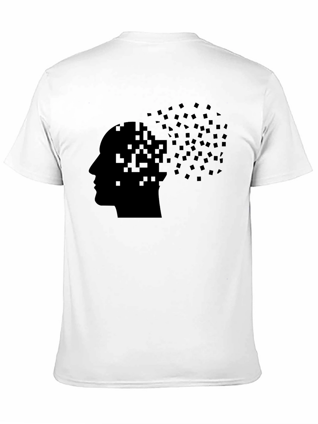 Pixel Head T-Shirt - Black Graphic Tee