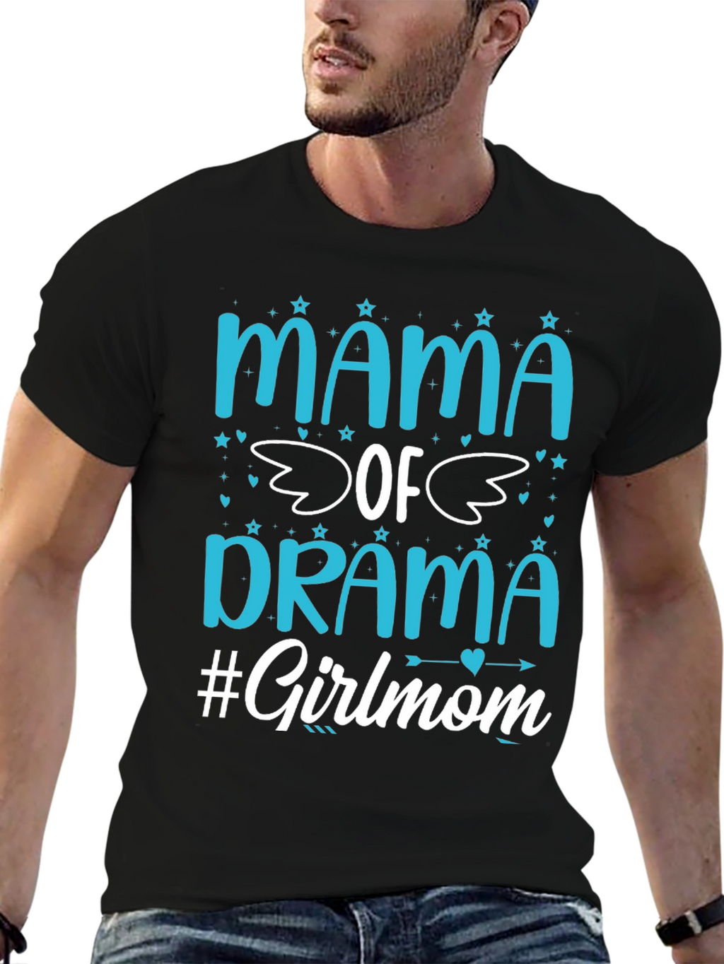 Mama of Drama #Girlmom Graphic Tee