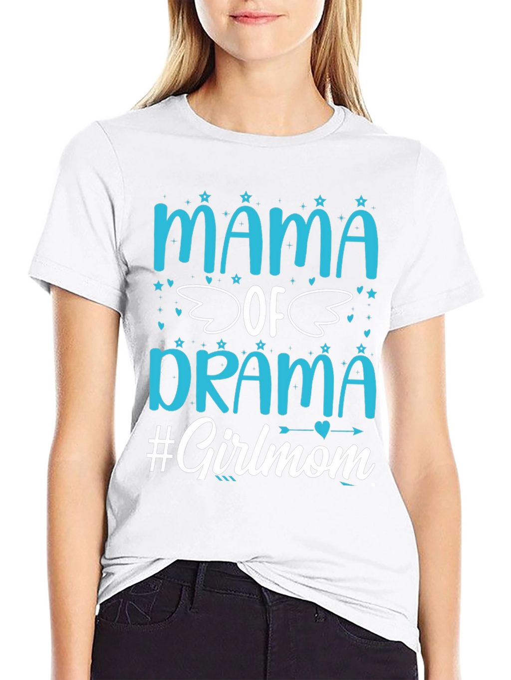 Mama of Drama #Girlmom Graphic Tee