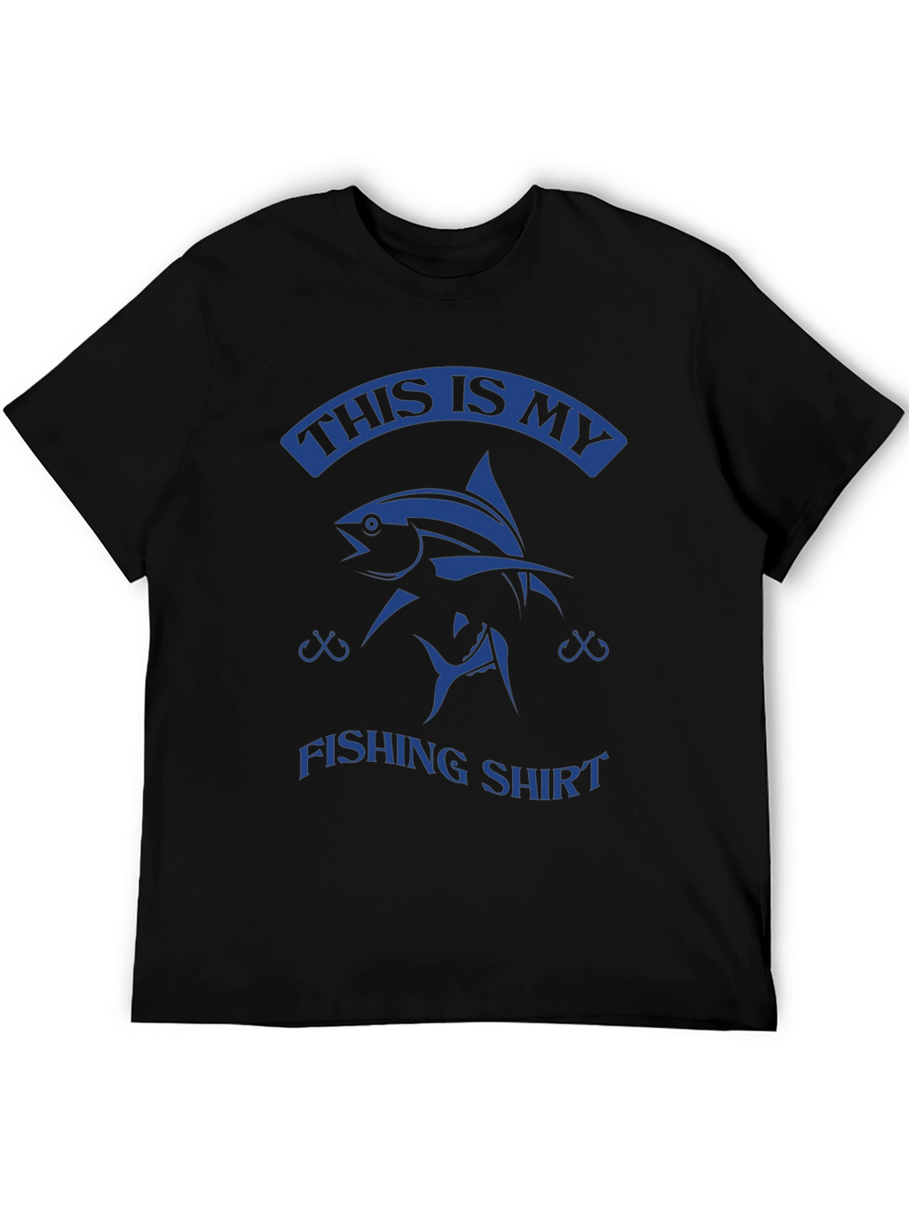 This Is My Fishing Shirt - Black Cotton Tee
