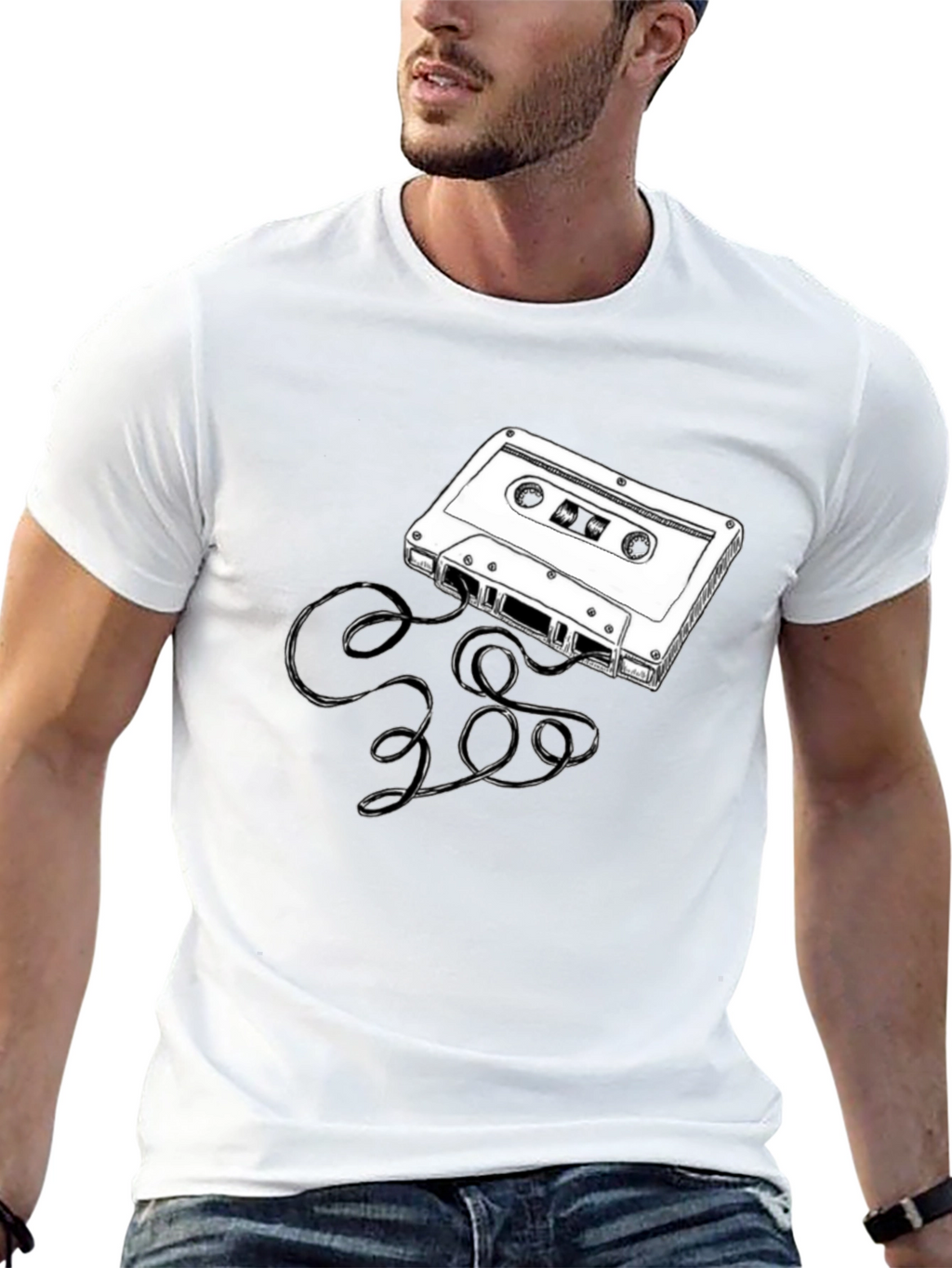 Retro Cassette Tape Graphic T-Shirt