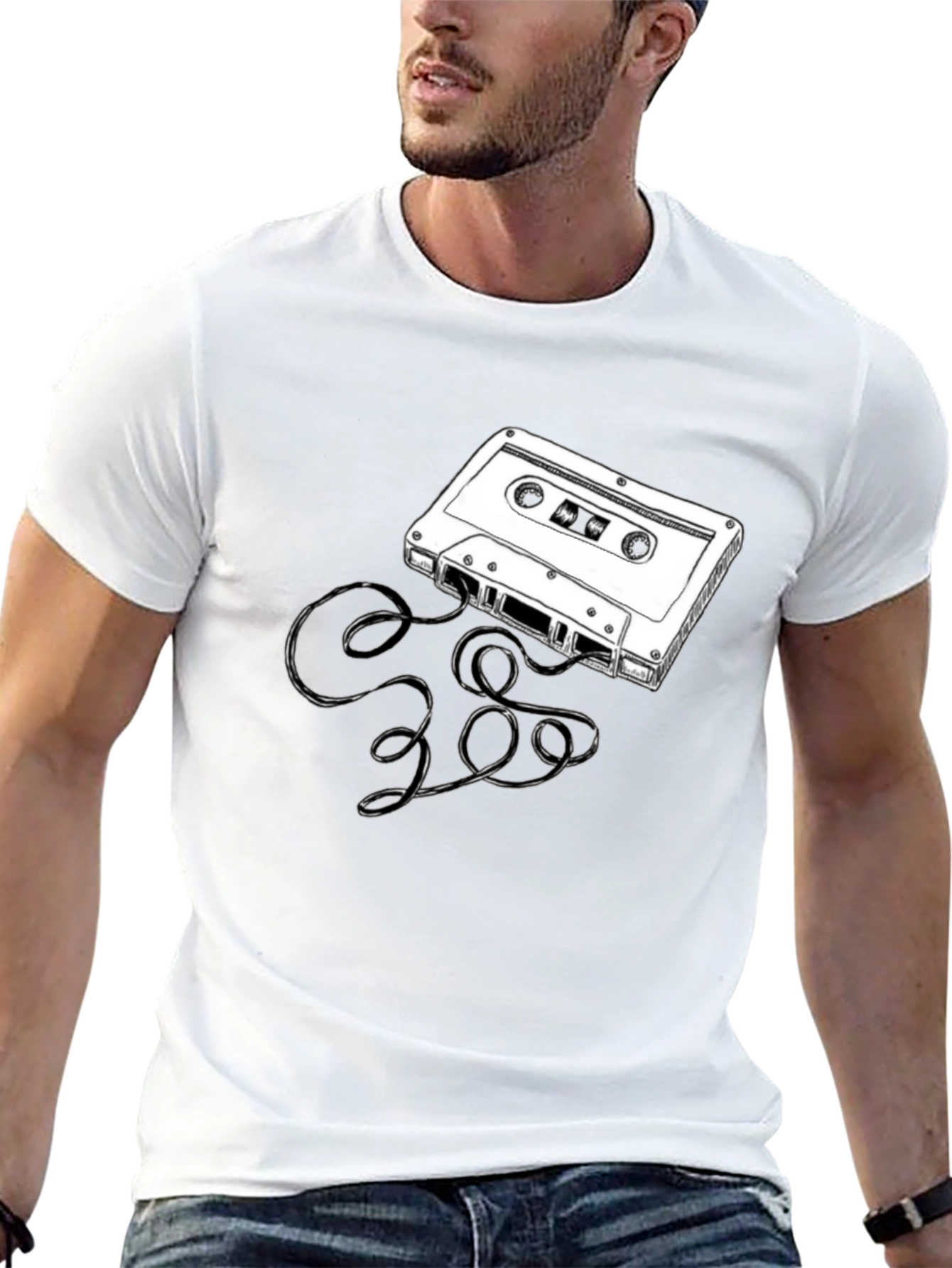 Retro Cassette Tape Graphic T-Shirt