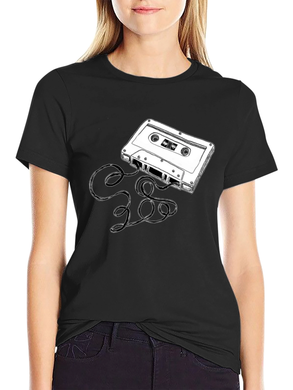 Retro Cassette Tape Graphic T-Shirt