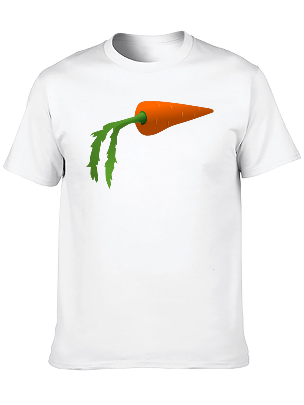Carrot Graphic Tee - Black Cotton Blend Shirt
