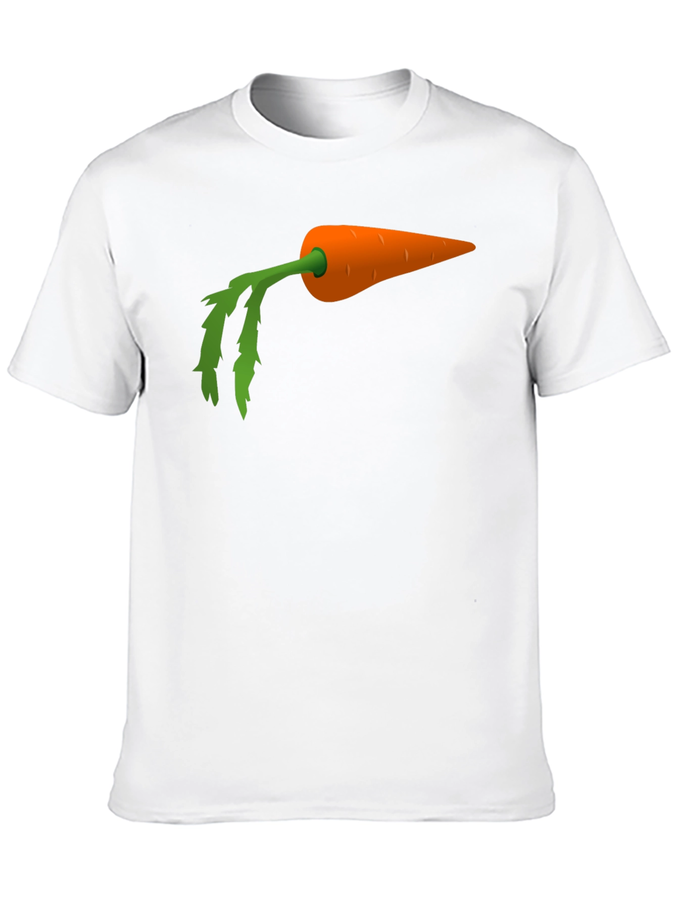 Carrot Graphic Tee - Black Cotton Blend Shirt