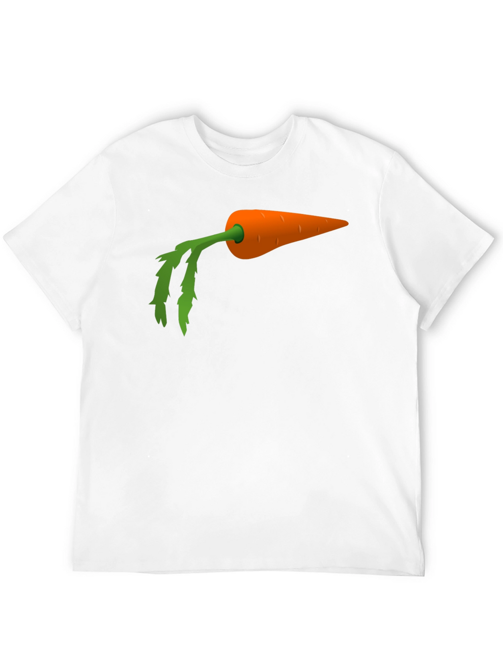 Carrot Graphic Tee - Black Cotton Blend Shirt