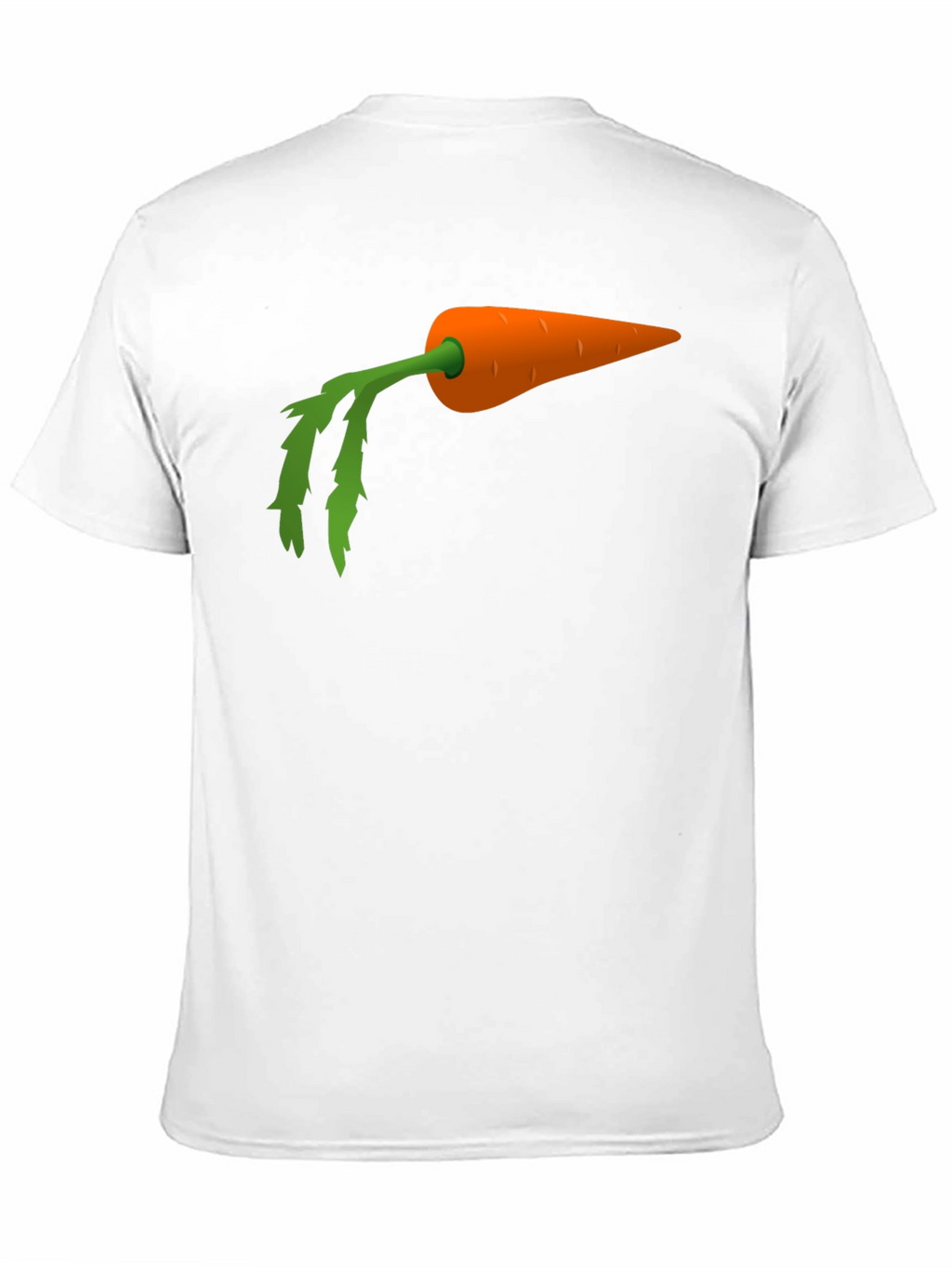Carrot Graphic Tee - Black Cotton Blend Shirt