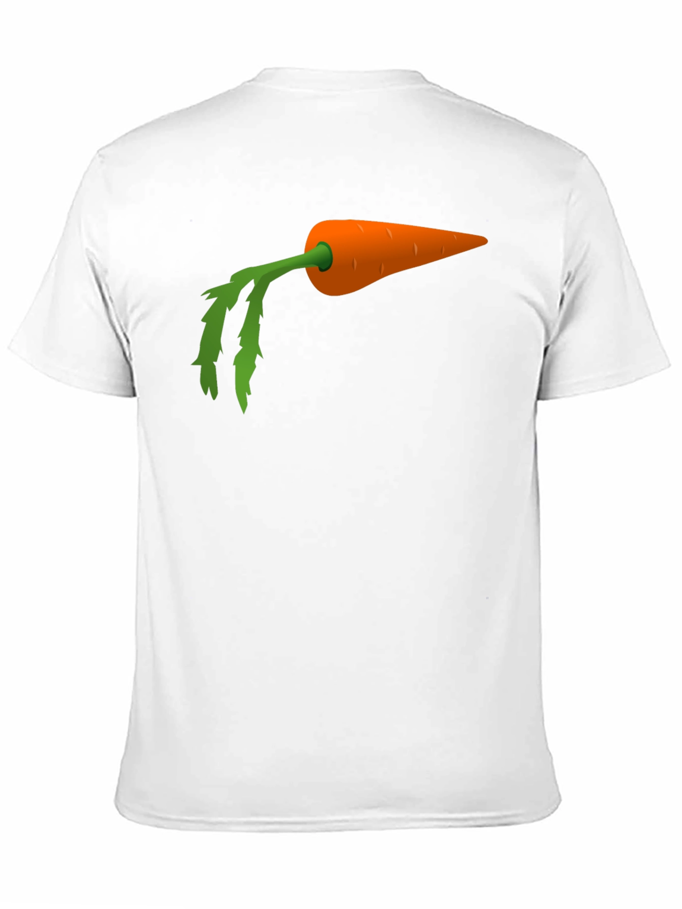 Carrot Graphic Tee - Black Cotton Blend Shirt