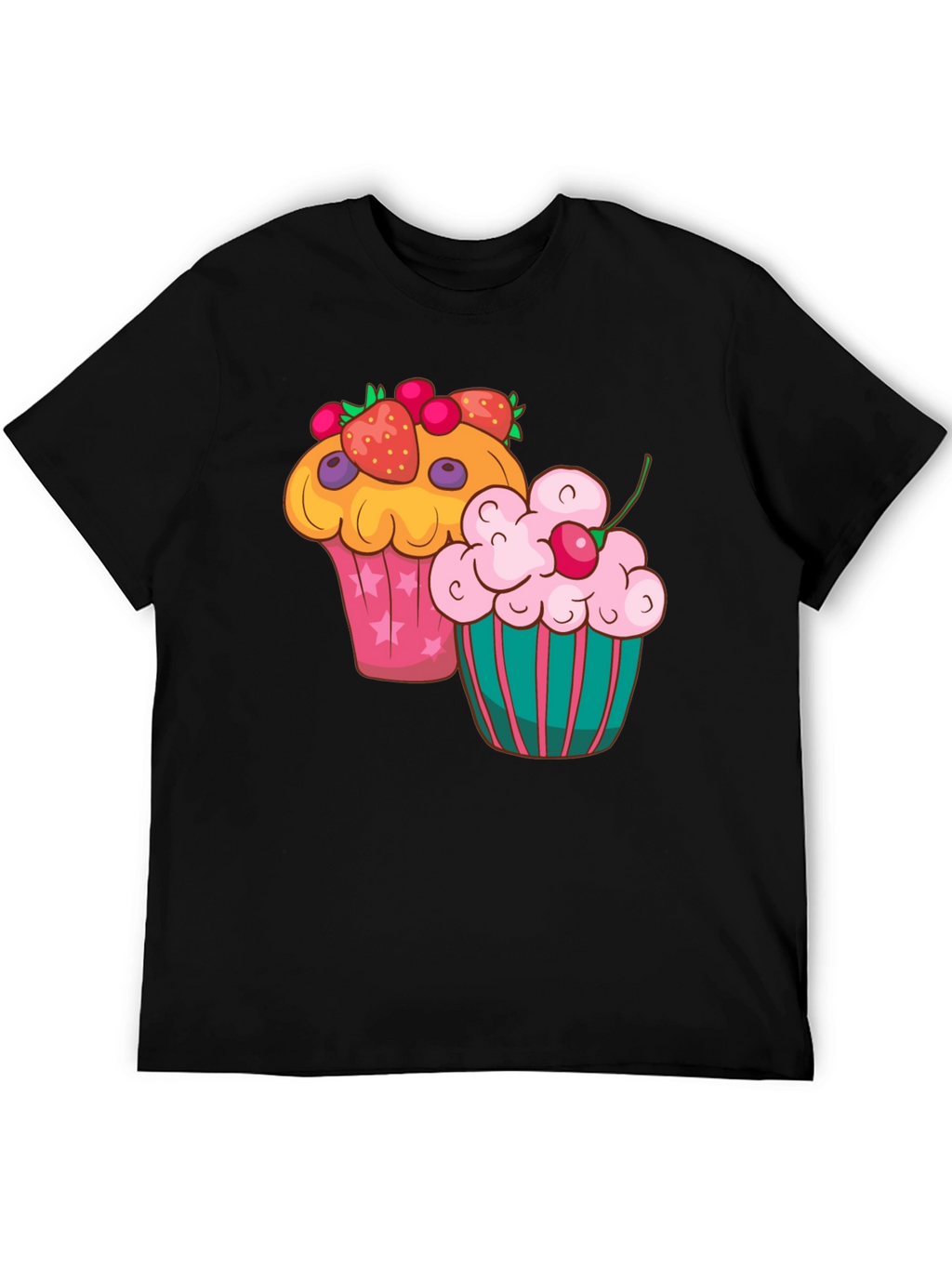 Cupcake Graphic T-Shirt - Fun Dessert Tee