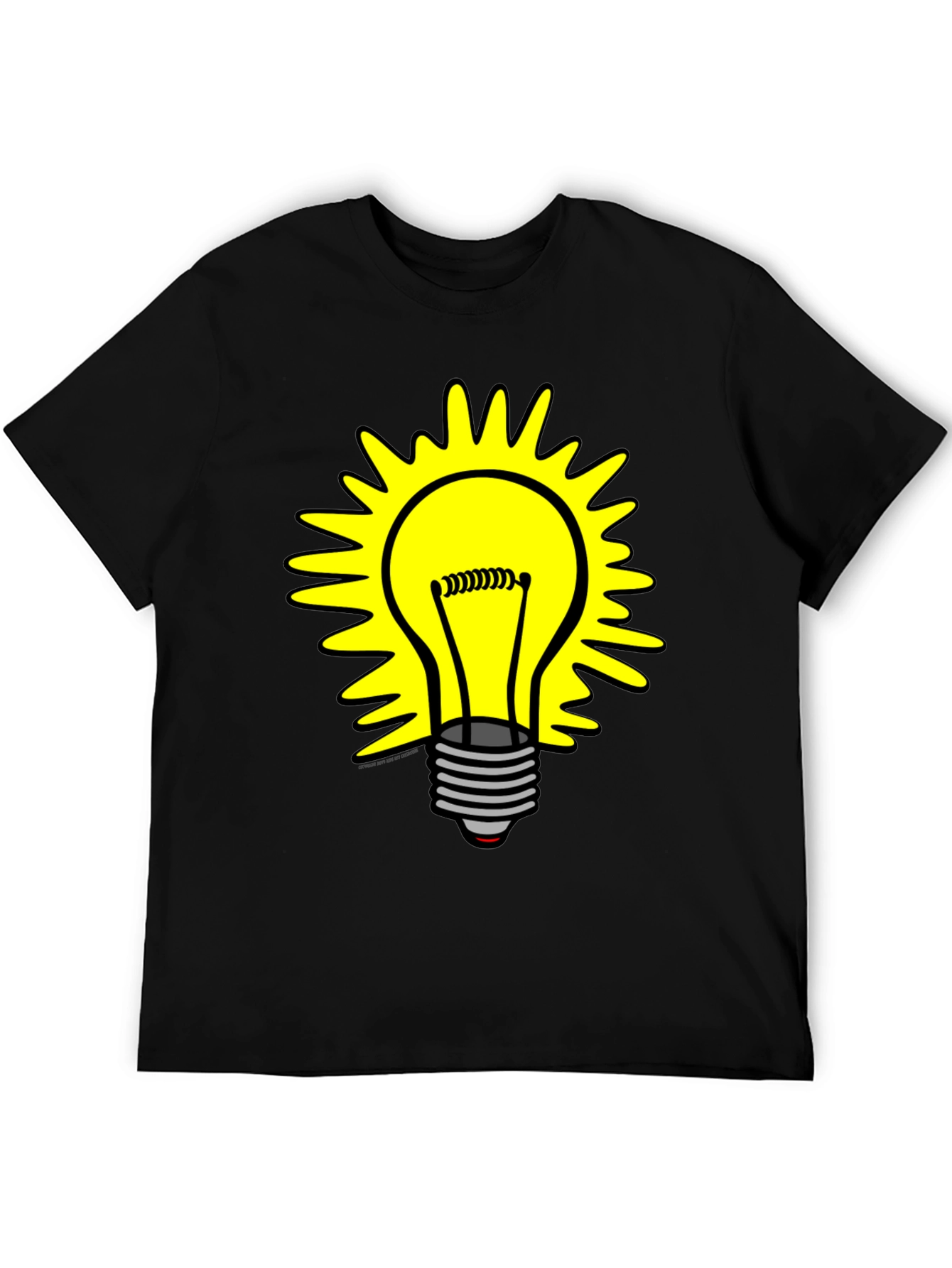 Bright Idea T-Shirt - Graphic Lightbulb Design