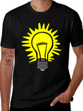 Bright Idea T-Shirt - Graphic Lightbulb Design