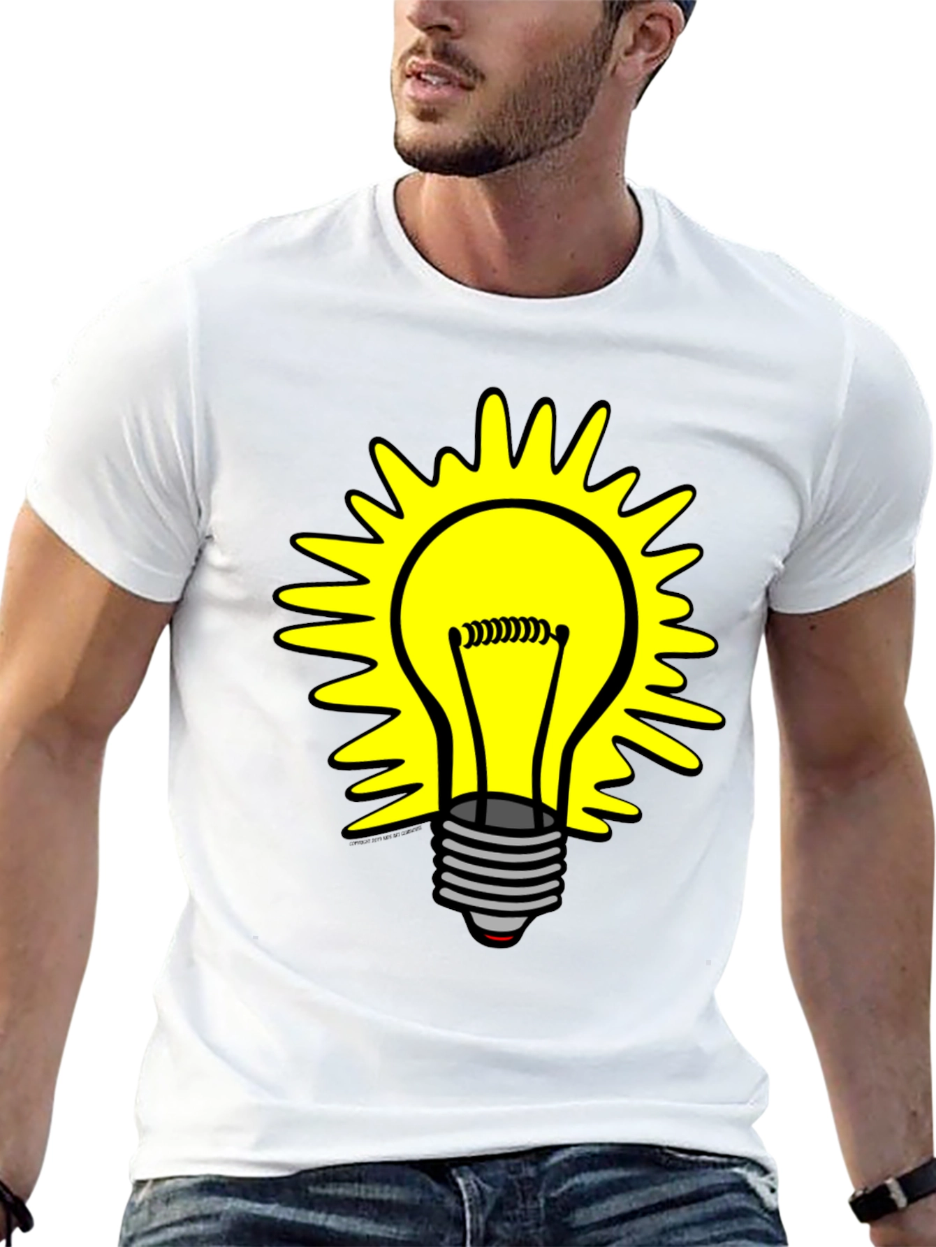 Bright Idea T-Shirt - Graphic Lightbulb Design