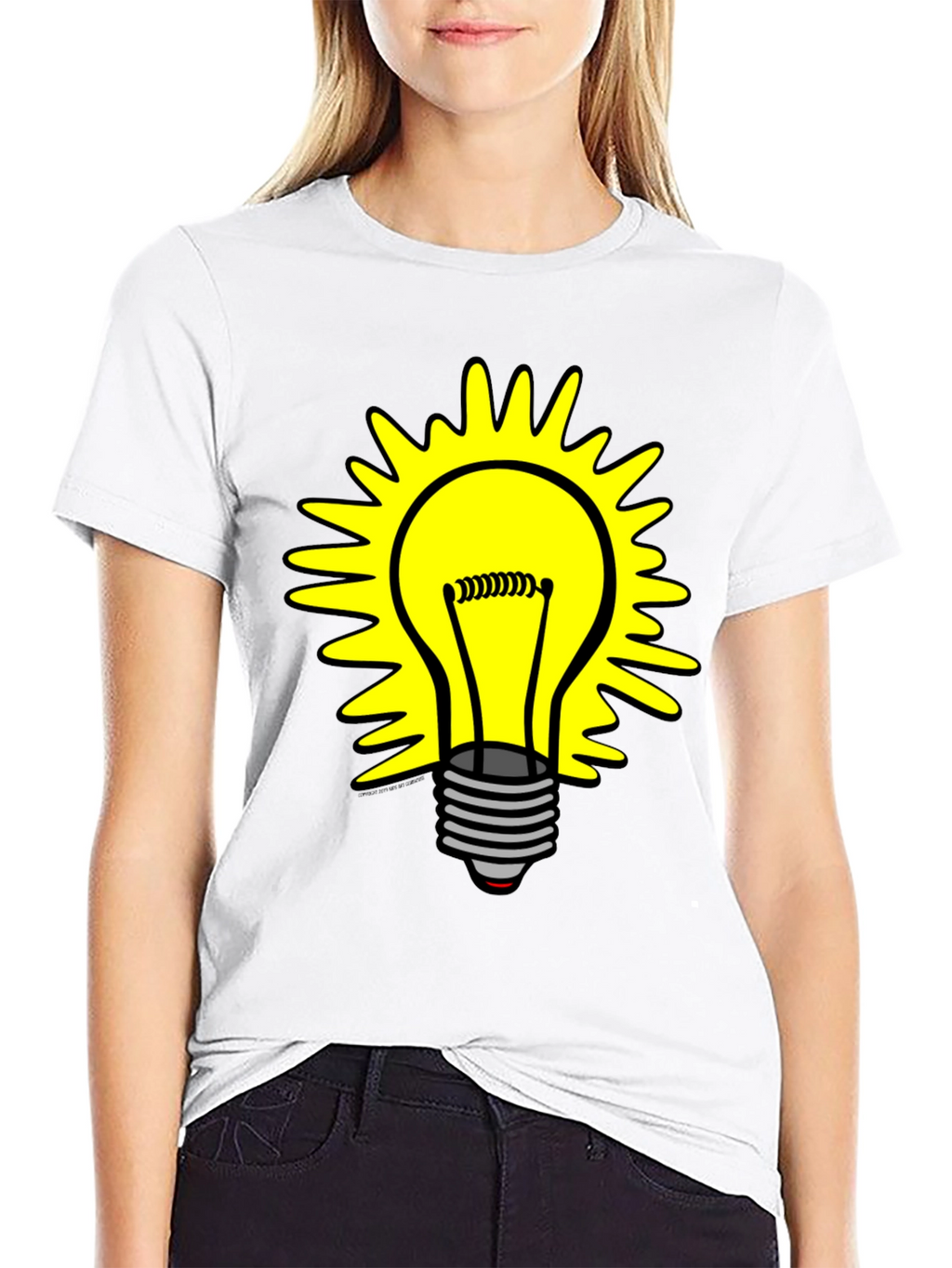 Bright Idea T-Shirt - Graphic Lightbulb Design