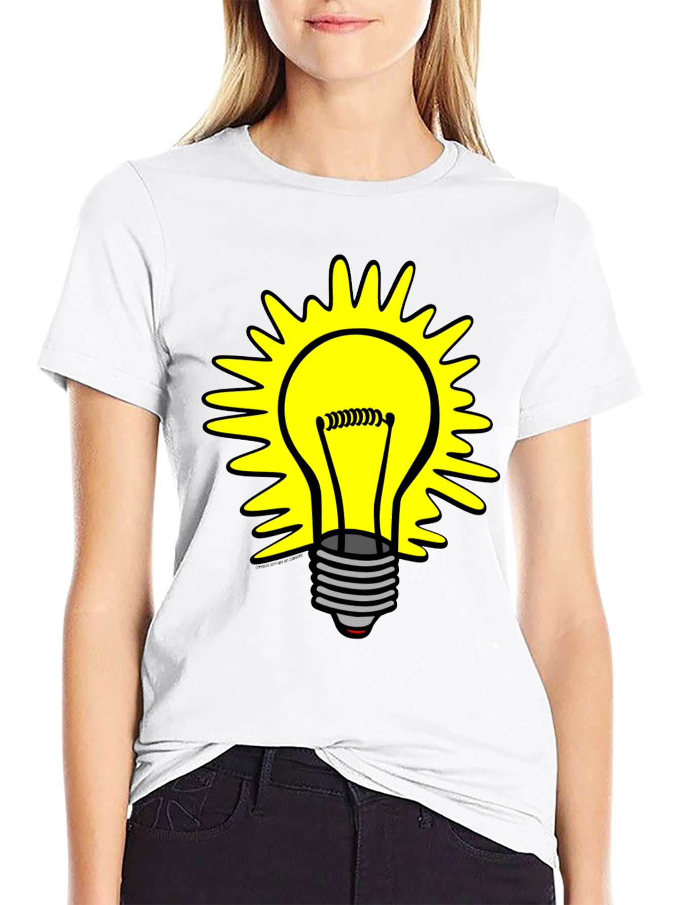Bright Idea T-Shirt - Graphic Lightbulb Design