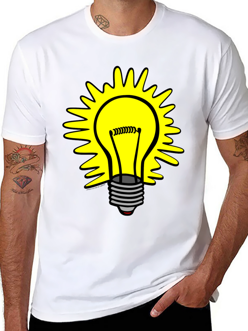 Bright Idea T-Shirt - Graphic Lightbulb Design