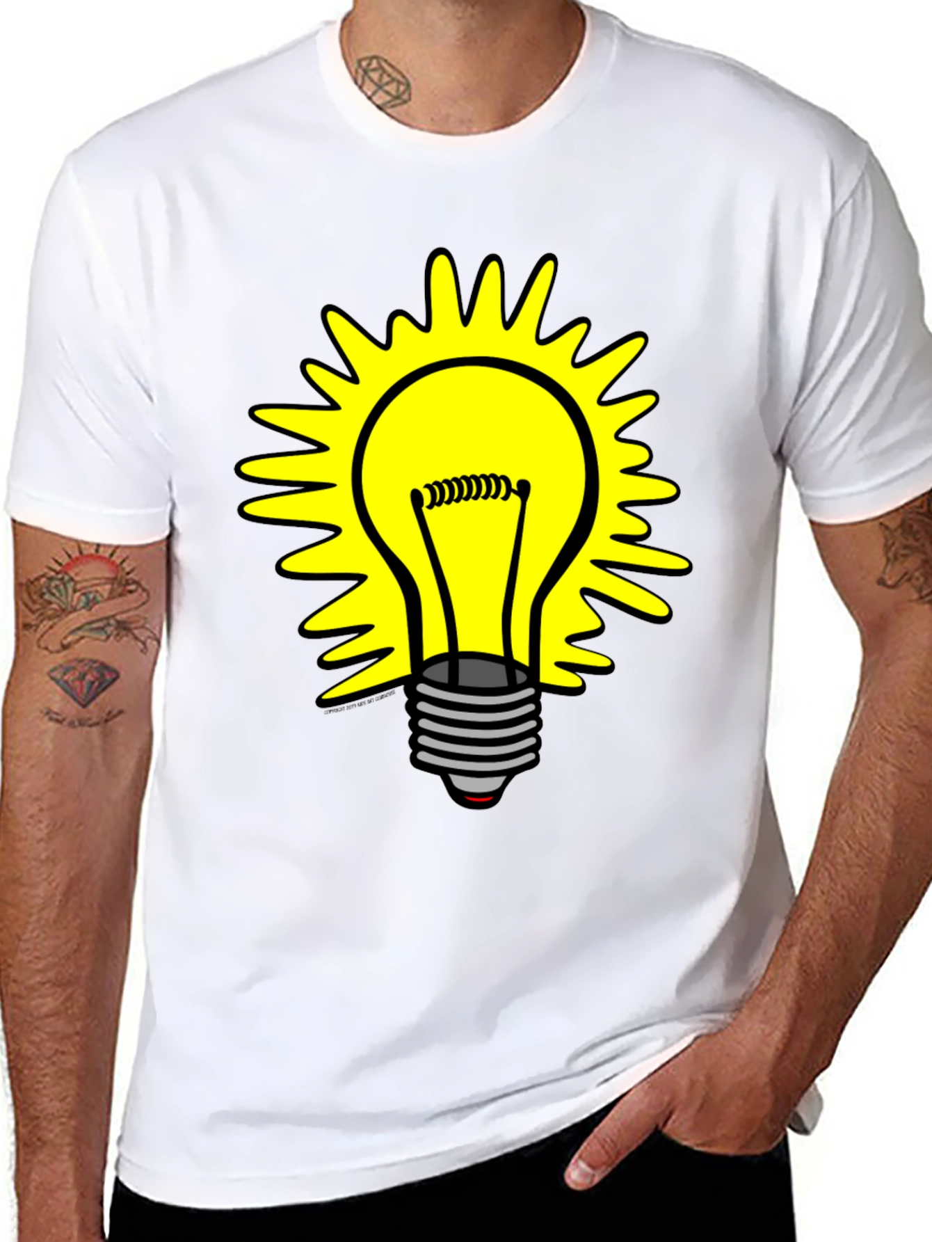 Bright Idea T-Shirt - Graphic Lightbulb Design