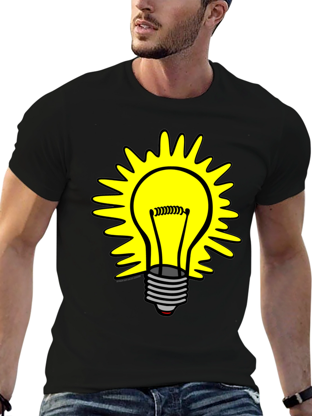 Bright Idea T-Shirt - Graphic Lightbulb Design