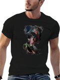 Raven Silhouette Graphic Black T-Shirt