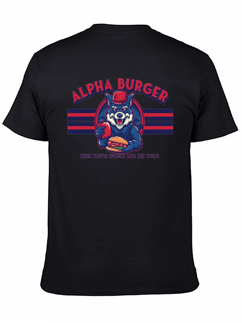Alpha Burger T-Shirt - Hungry Like the Wolf Tee