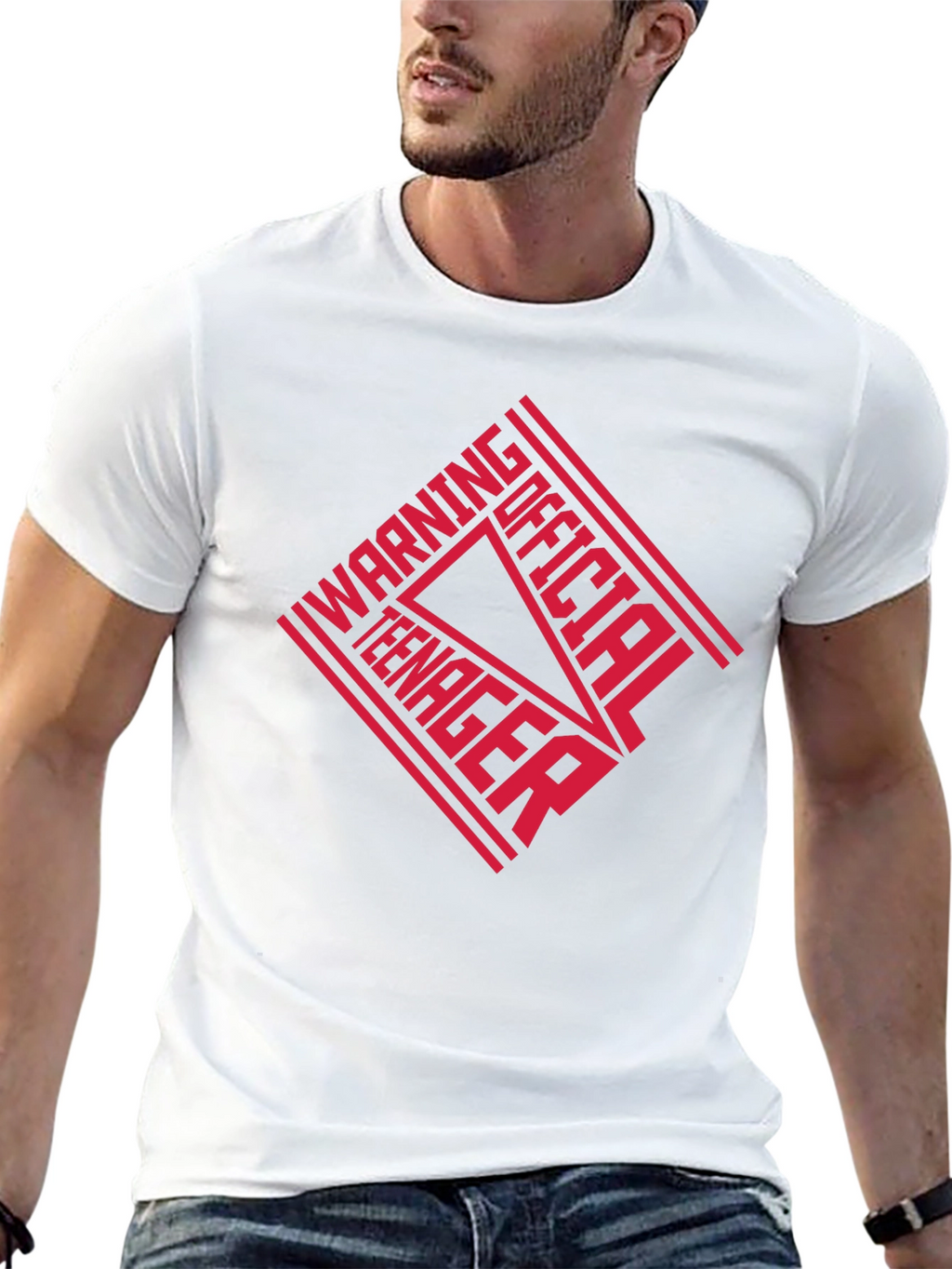 Official Teenager T-Shirt: Warning Style