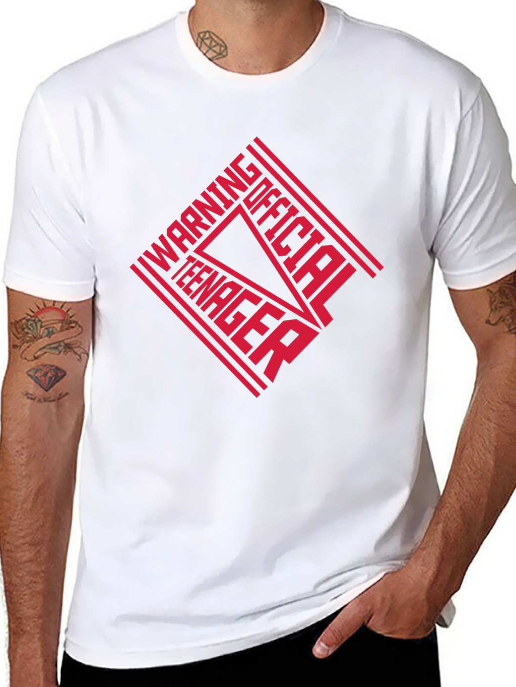 Official Teenager T-Shirt: Warning Style
