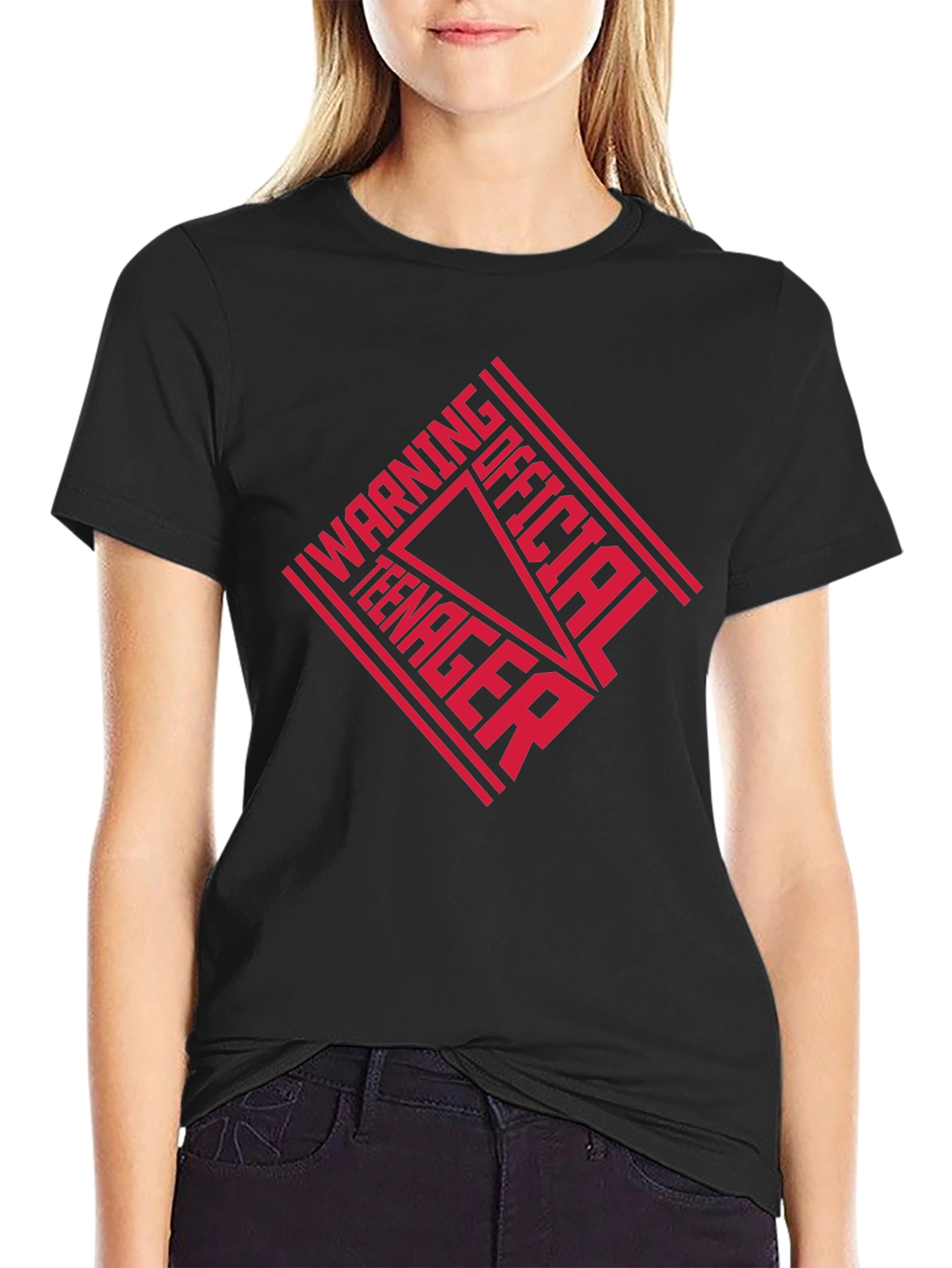 Official Teenager T-Shirt: Warning Style
